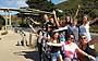 Group picture in front of Great Ocean Road sign